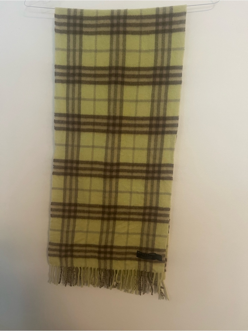 Designer Like Yellow Plaid Fringe Scarf - Lightweight Women's Wrap